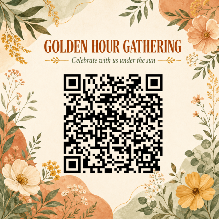 AI gathering card design front