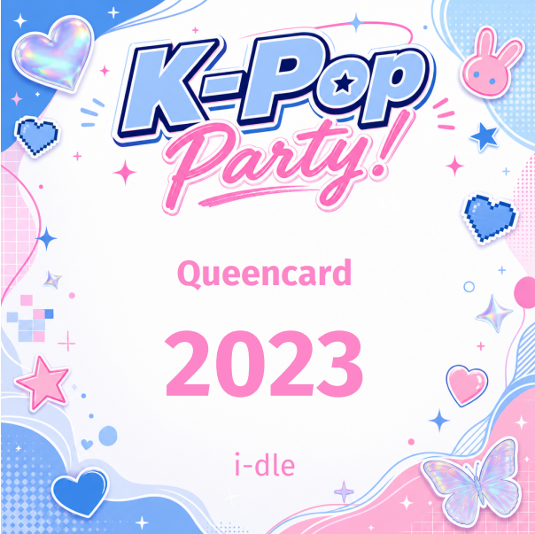AI K-pop card design back